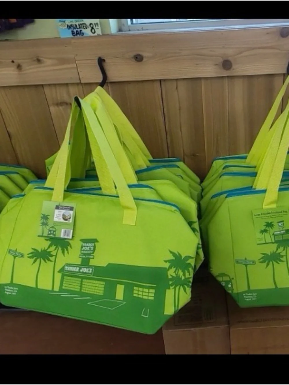 💚2026 Trader Joe’s Insulated Lime Green Large Bag Limited Edition FINAL